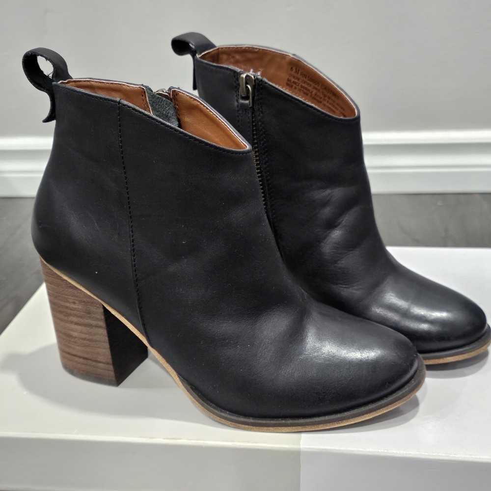 BP. Leather Ankle Boots